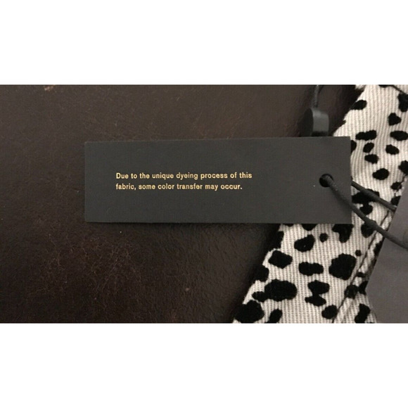 Rag & Bone Hana High-Rise Slim Fit Cropped Boot Gray Cheetah Jeans - 24 - NWT - Picture 9 of 16